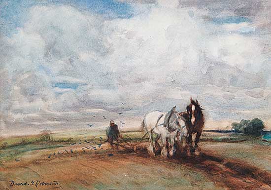#521 ~ Robertson - Untitled - Ploughing the Fields