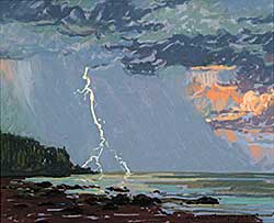 #9 ~ Champagne - July Lightening on the St. Lawrence