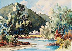 #456 ~ Harvey - Untitled - River in the Foothills