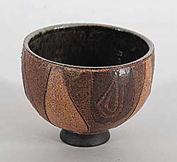 #125 ~ Wildenhain - Untitled - Brown Bowl with Green Interior