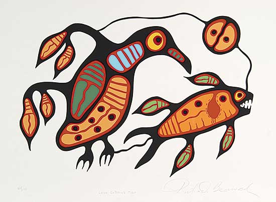 #310 ~ Bedwash - Loon Catching Fish  #46/110