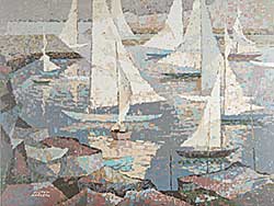 #373 ~ Hassell - Untitled - Sailboats [Large]