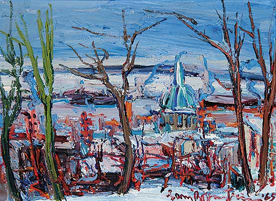 #15 ~ Borenstein - View of Montreal from Cote de Neigs