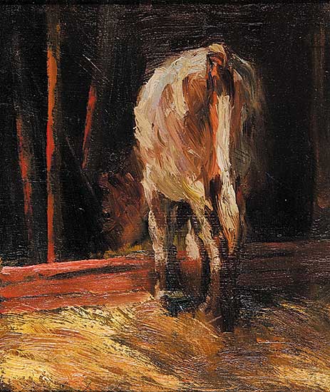 #60 ~ Knowles - Untitled - Study of a Cow Feeding