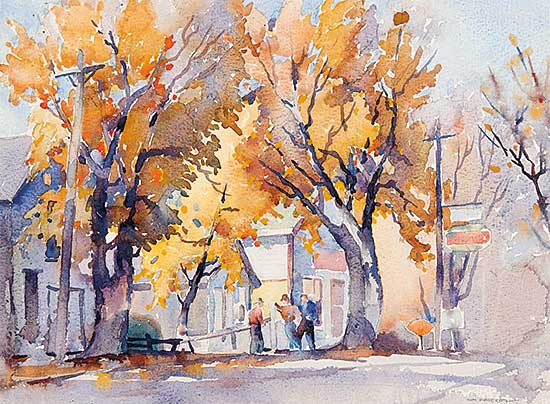 #94 ~ Roberts - Village in Autumn