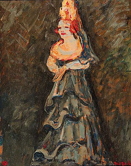 #411 ~ Bret - Untitled - Woman in Gown with Headpiece