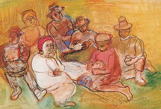 #438 ~ Freiman - Untitled - The Picnickers