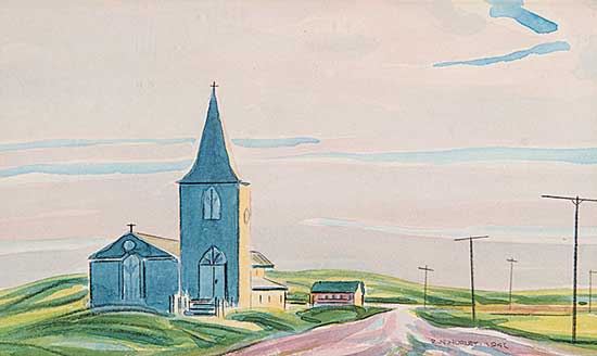#456 ~ Hurley - Untitled - Saskatchewan Church