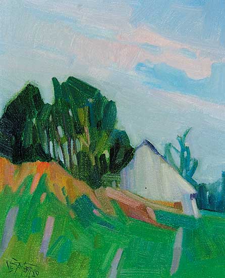 #469 ~ Le Sauteur - Grange et Verdure