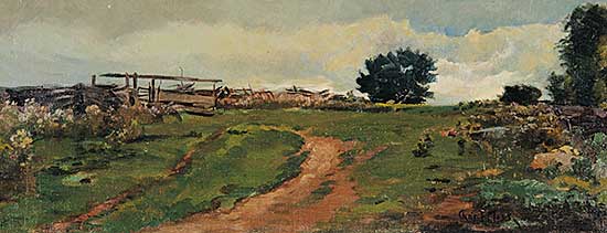 #487 ~ Moss - Untitled - Farm Scene