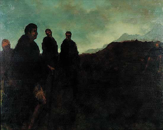 #636 ~ Burns - Untitled - Dark Five Men