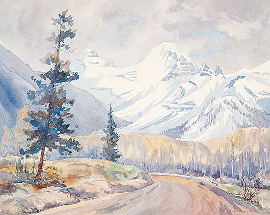 #698 ~ Harvey - Untitled - Road to the Mountains