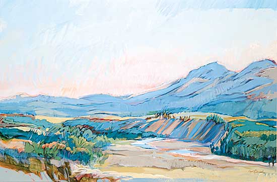 #722 ~ Laycock - Untitled - Blue Hills