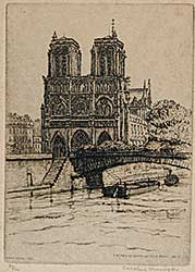 #602.1 ~ Armington - Facade de Notre Dame de Paris No. 2  #75/100