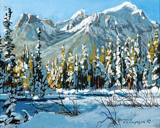 #21 ~ Champagne - Bow River and Mount Temple - Banff National Park, Alberta