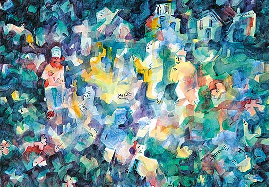#75 ~ Mitchell - Untitled - Colourful People