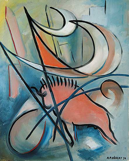 #310 ~ Hebert - Untitled - Abstract Buffalo
