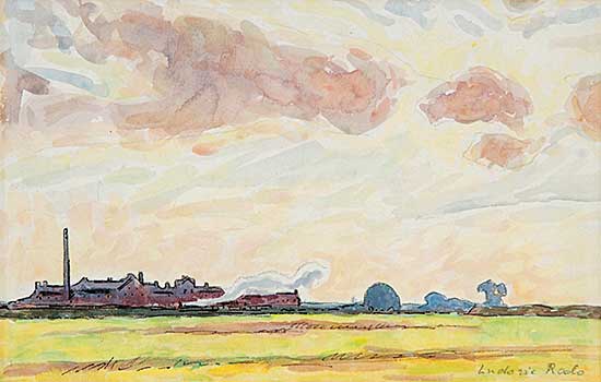 #455 ~ Pissarro - L'usine