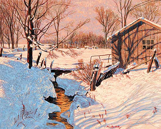 #458 ~ Rodrik - Untitled - Farmyard in Winter