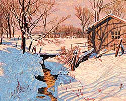 #458 ~ Rodrik - Untitled - Farmyard in Winter