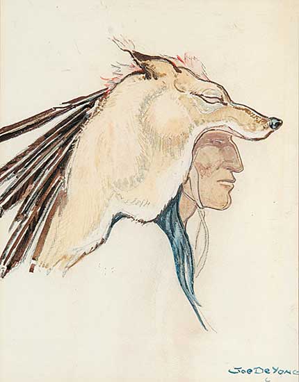 #644 ~ DeYong - Untitled - Sketch for a New Medicine Hat Logo