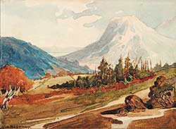 #762 ~ Radford - Untitled - Mountain Landscape