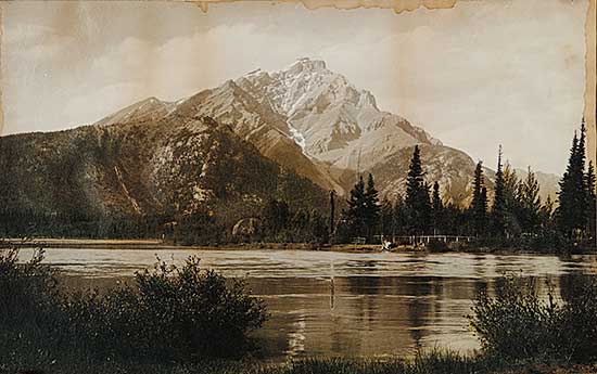 #221.5 ~ Harmon - Cascade Mt. and Bow River, Banff Alta.