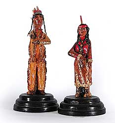 #40 ~ Moulding - Untitled - Pair of Indians