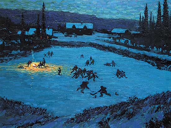 #110 ~ Brownridge - Hockey Night at Bradshaw's Pond