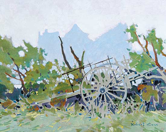 #122 ~ Genn - The Old Grape Cart and the Chateau; Rusillon, France