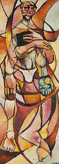 #422 ~ Spickett - Untitled - Standing Figures