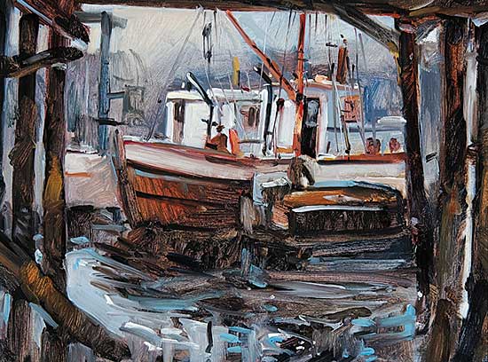 #537 ~ Heighton - Untitled - Fishing Boats
