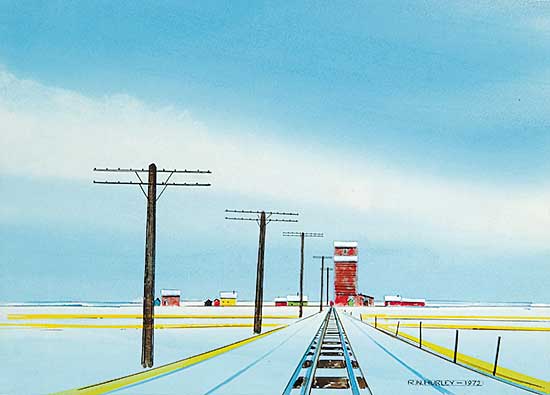 #541 ~ Hurley - Untitled - Blue Winter Sky