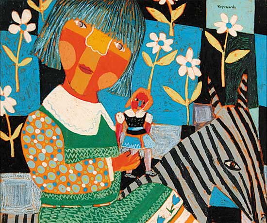 #547 ~ Kupczynski - Girl with Doll