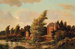 #575 ~ Polderman - Untitled - Fishing by the Old Chateau #575 ~ Polderman - Untitled - Fishing by the Old Chateau