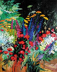 #622 ~ Wronska - Untitled - Colourful Garden