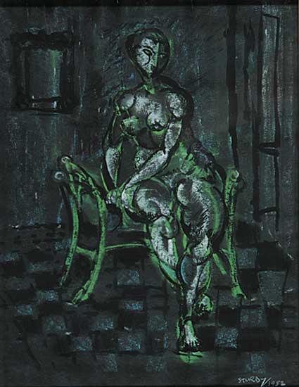 #800 ~ Sturdy - Untitled - Seated Nude