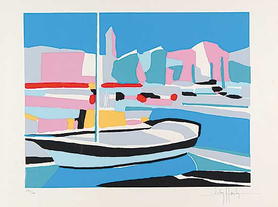 #80 ~ Hasch - Untitled - Boat at Dock  #46/200