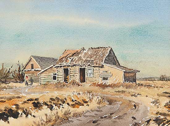 #132 ~ Luthi - A One Time Thatched Roof House N. West of Fosston