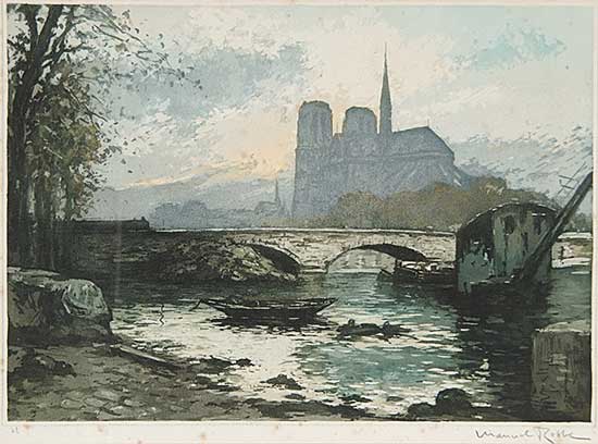 #186 ~ Robbe - Untitled - Notre Dame at Twilight