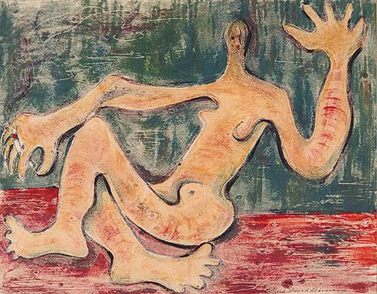 #199 ~ Robinson - Untitled - Reclining Nude Figure