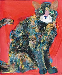 #122 ~ Lett - Untitled - Colourful Cat
