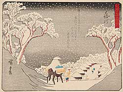 #42 ~ Hiroshige - Untitled - Winter Upon the Village