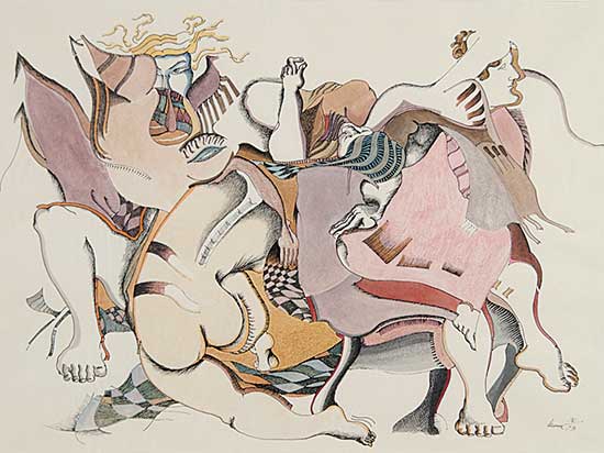#128 ~ Lecona - Untitled - Various Figures