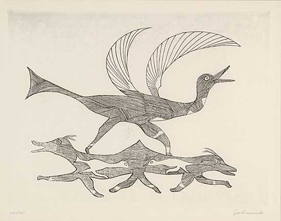 #12 ~ Ashevak - Untitled - Spirit Birds  #12/50