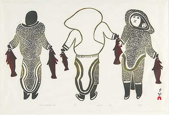 #41 ~ Qinnuayuak - Woman Carrying Fish  #23/50