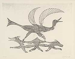 #12 ~ Inuit - Untitled - Spirit Birds  #12/50