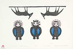 #63 ~ Inuit - Owls  #36/50