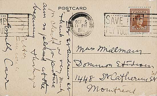 #7 ~ Carr - Mrs. Millman, Thank you Very Much for Cheque...