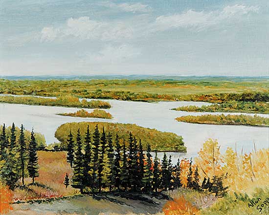 #119 ~ Sapp - Road to Sask. Hospital, Battleford, Sask. River